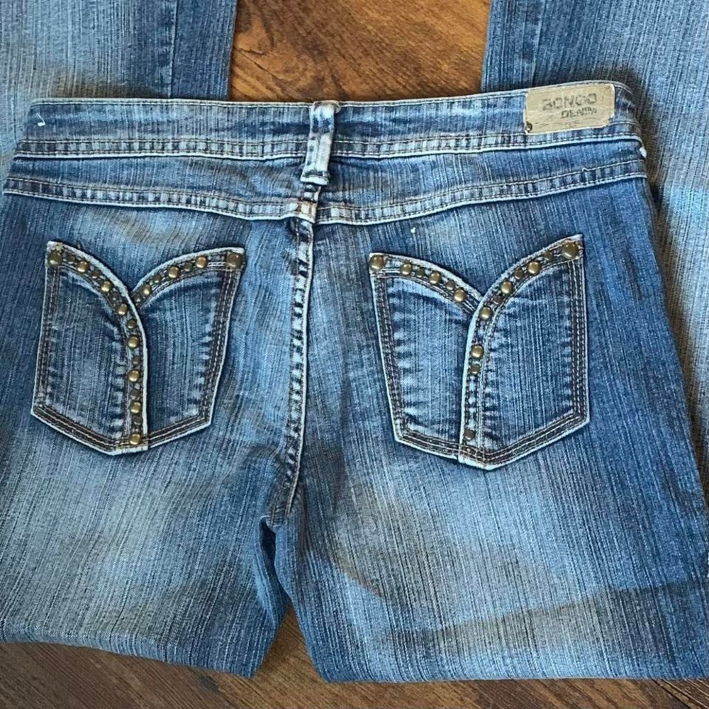 BONGO Y2K Mcbling Jeans with Embellished back Pockets - Picture 4 of 7